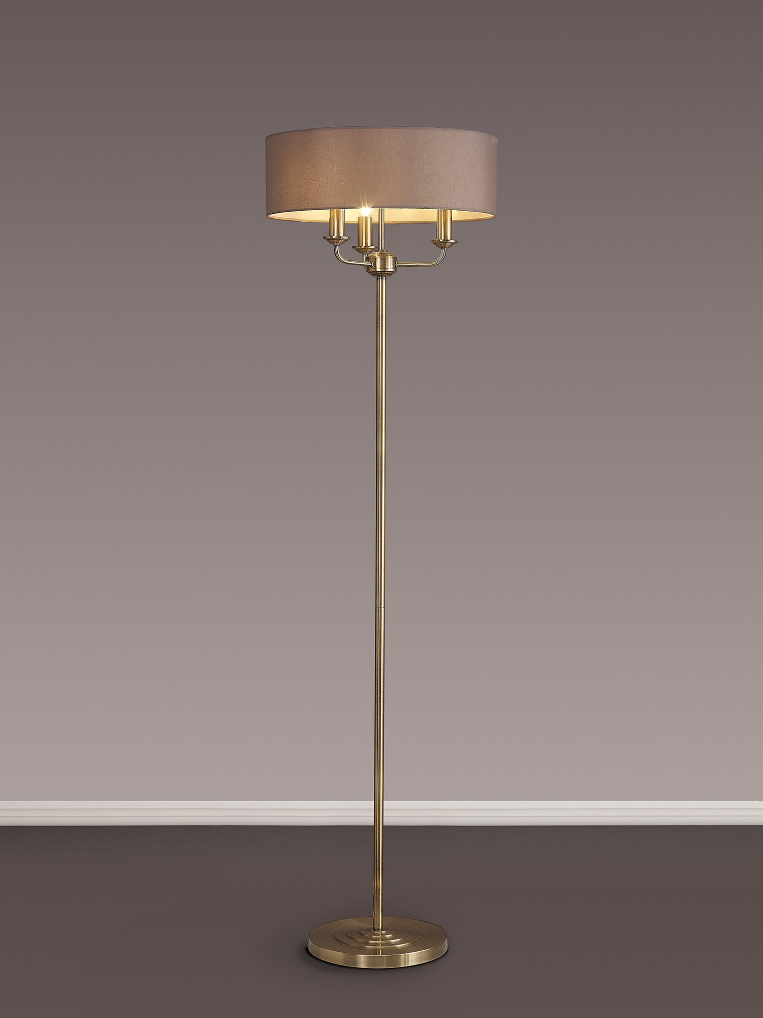Banyan AB GR Floor Lamps Deco Shaded Floor Lamps